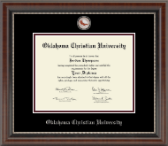 Oklahoma Christian University Masterpiece Medallion Diploma Frame in Chateau