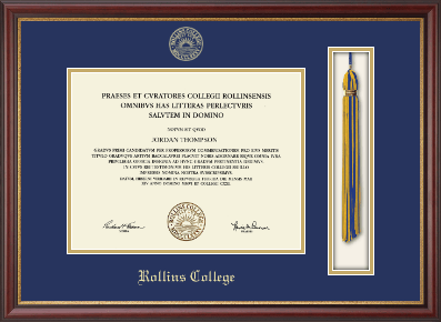 Rollins College diploma frame - Tassel & Cord Diploma Frame in Newport
