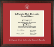 California State University Channel Islands diploma frame - Silver Embossed Diploma Frame in Studio