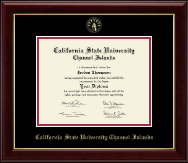 California State University Channel Islands Gold Embossed Diploma Frame in Gallery