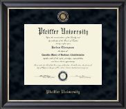 Pfeiffer University diploma frame - Regal Edition Diploma Frame in Noir