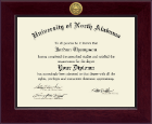 University of North Alabama Century Gold Engraved Diploma Frame in Cordova