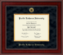 Pacific Lutheran University Presidential Gold Engraved Diploma Frame in Jefferson