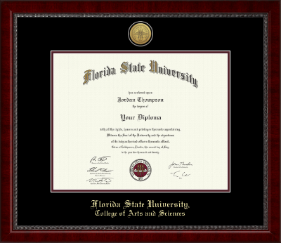 Florida State University diploma frame - Gold Engraved Medallion Diploma Frame in Sutton