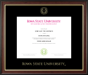 Iowa State University diploma frame - Gold Embossed Diploma Frame in Studio Gold
