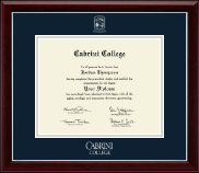 Cabrini College Silver Embossed Diploma Frame in Gallery Silver