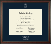 Cabrini College Silver Embossed Diploma Frame in Studio