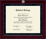 Cabrini College diploma frame - Millennium Silver Engraved Diploma Frame in Cordova