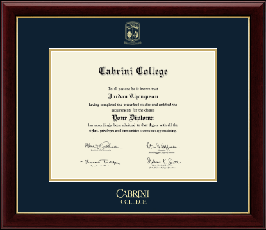 Cabrini College diploma frame - Gold Embossed Diploma Frame in Gallery