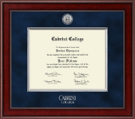 Cabrini College Presidential Silver Engraved Diploma Frame in Jefferson