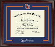 Sam Houston State University Spirit Medallion Diploma Frame in Encore