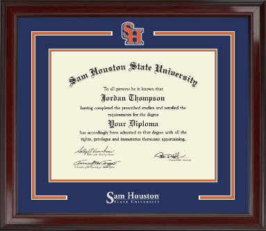 Sam Houston State University diploma frame - Spirit Medallion Diploma Frame in Encore