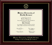Western University of Health Sciences diploma frame - Gold Embossed Diploma Frame in Gallery