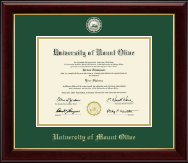 University of Mount Olive Masterpiece Medallion Diploma Frame in Gallery