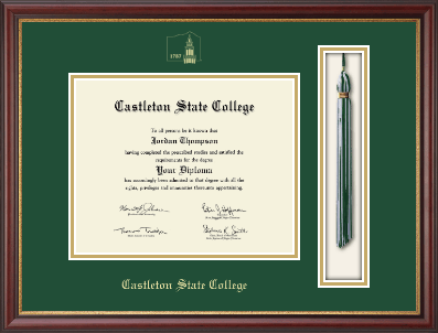 Castleton State College diploma frame - Tassel & Cord Diploma Frame in Newport