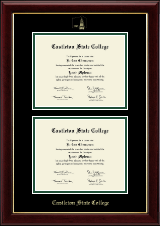Castleton State College Double Diploma Frame in Gallery