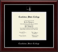 Castleton State College Silver Embossed Diploma Frame in Gallery Silver