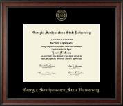 Georgia Southwestern State University diploma frame - Gold Embossed Diploma Frame in Studio