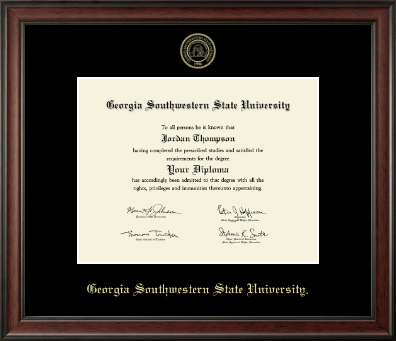Georgia Southwestern State University diploma frame - Gold Embossed Diploma Frame in Studio