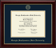 Georgia Southwestern State University diploma frame - Gold Embossed Diploma Frame in Gallery