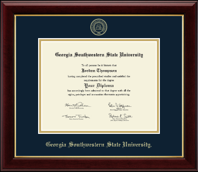 Georgia Southwestern State University diploma frame - Gold Embossed Diploma Frame in Gallery