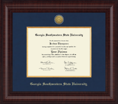 Georgia Southwestern State University diploma frame - Presidential Gold Engraved Diploma Frame in Premier