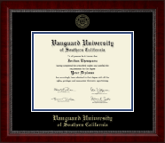 Vanguard University of Southern California Gold Embossed Diploma Frame in Sutton
