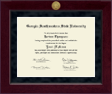 Georgia Southwestern State University diploma frame - Millennium Gold Engraved Diploma Frame in Cordova