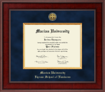 Marian University in Indiana diploma frame - Presidential Gold Engraved Diploma Frame in Jefferson