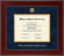 Wayland Baptist University diploma frame - Presidential Gold Engraved Diploma Frame in Jefferson