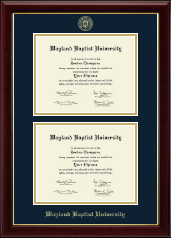 Wayland Baptist University diploma frame - Double Diploma Frame in Gallery