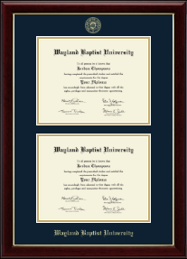 Double Diploma Frame