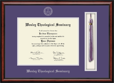 Wesley Theological Seminary diploma frame - Tassel & Cord Diploma Frame in Southport