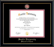 Seattle University diploma frame - Masterpiece Medallion Diploma Frame in Onyx Gold