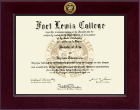 Fort Lewis College Century Gold Engraved Diploma Frame in Cordova