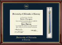 University of Nebraska Kearney Tassel Edition Diploma Frame in Southport Gold