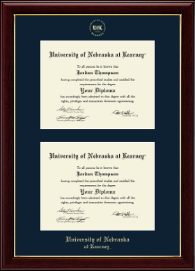University of Nebraska Kearney diploma frame - Double Diploma Frame in Gallery