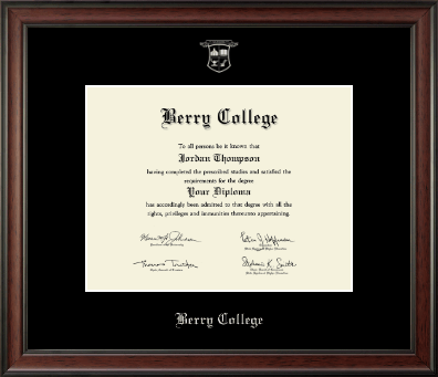 Berry College diploma frame - Silver Embossed Diploma Frame in Studio
