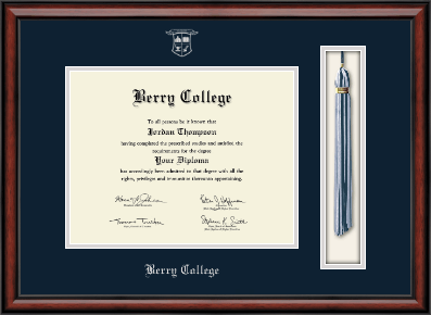 Berry College diploma frame - Tassel & Cord Diploma Frame in Southport