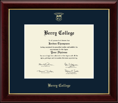 Berry College diploma frame - Gold Embossed Diploma Frame in Gallery