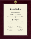 Snow College Century Gold Engraved Diploma Frame in Cordova