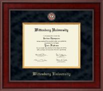 Wittenberg University  Presidential Masterpiece Diploma Frame in Jefferson
