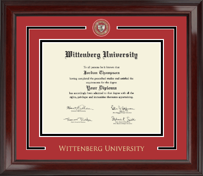 Wittenberg University diploma frame - Showcase Edition Diploma Frame in Encore