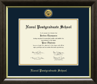 United States Navy certificate frame - Gold Engraved Medallion Certificate Frame in Hampshire