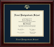 United States Navy Gold Embossed Certificate Frame in Gallery