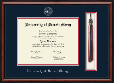 University of Detroit Mercy diploma frame - Tassel & Cord Diploma Frame in Southport
