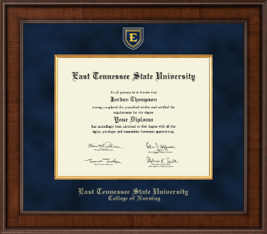 East Tennessee State University diploma frame - Presidential Masterpiece Diploma Frame in Madison