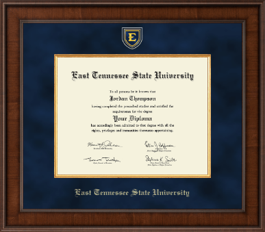 East Tennessee State University diploma frame - Presidential Masterpiece Diploma Frame in Madison