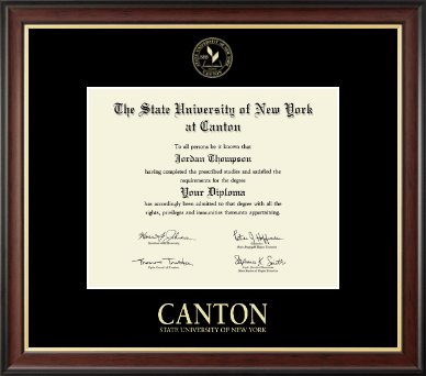 State University of New York at Canton diploma frame - Gold Embossed Diploma Frame in Studio Gold