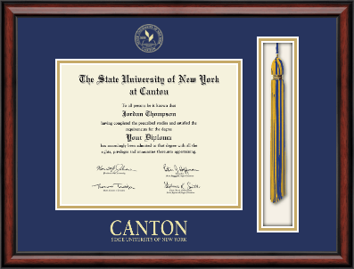 State University of New York at Canton diploma frame - Tassel & Cord Diploma Frame in Southport